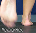 D Quad from The Quadrastep® System is for the Moderate Pes Planus foot - Midstance Phase