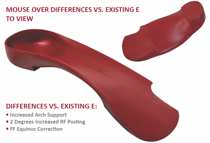 The E+ Orthotic from The QUADRASTEP® SYSTEM